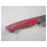 (CNTR) 12" Fixed Blade Damascus Kni...