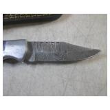 (FS) 6 1/2" Damascus Blade Lockback...
