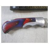 (FS) 6 1/2" Damascus Blade Lockback...