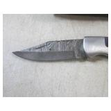 (FS) 6 1/2" Damascus Blade Lockback...