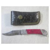 (FS) 7" Damascus Blade Lockback Fol...