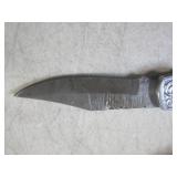 (FS) 7" Damascus Blade Lockback Fol...