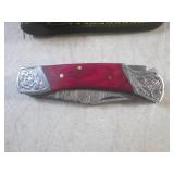 (FS) 7" Damascus Blade Lockback Fol...