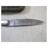 (FS) 7 3/4" Damascus Blade Folding ...