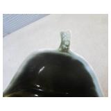 (FS) Vintage Green Drip Glaze Pear-...