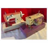 Pair of vintage toy child