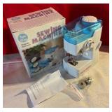 Plastic 2 in 1 small sewing machine with original box