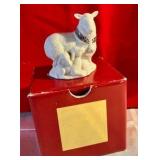 Collectable Lenox nativity sheep china jewels collection Christmas Figurine
