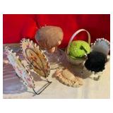 Misc. pin cushions sewing items