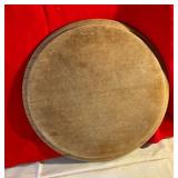 Wood stoneware crock lid