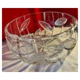 Clear glass crystal 8" bowl