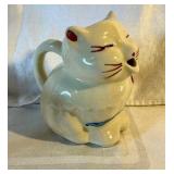 Vintage Shawnee puss and boots pottery cat pitcher