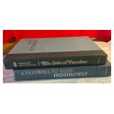 2 vintage books, F. Scott Fitzgerald & Hemingway