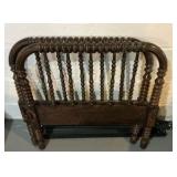 Vintage Jenny lind spindle spool Mahogony wood crib/twin sized bed, headboard and foot board