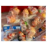 Group of 20 vintage hard plastic Westrim and doll craft clown heads