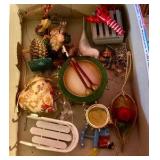Group of misc. Christmas ornaments & decor