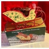 Collectable Silvestri wood potpourri Christmas sleigh