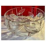 Clear glass crystal 8" bowl