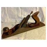 Vintage metal and wood hand plane tool Hallenger marked