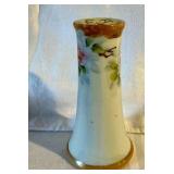 Vintage hand painted Nippon porcelain hat pin holder dogwood flowers