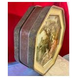 Collectable octagon shaped sunshine biscuits tin