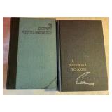 2 vintage books, F. Scott Fitzgerald & Hemingway