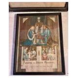2 religious icons and holy communion