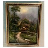2 vintage landscape prints William Henry Chandler
