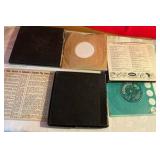 Vintage Lorreta young, Fred Waring, Tchaikovski 45 RPM vinyl records