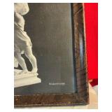 Vintage Luca Madrassi brother kiss sculpture print