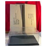 Group of 3 plastic collectors car display cases