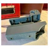 Vintage modern decor hand sewing machine with original container and box