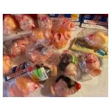 Group of 20 vintage hard plastic Westrim and doll craft clown heads