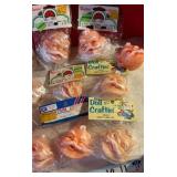 Group of 12 Darice & doll craft santa