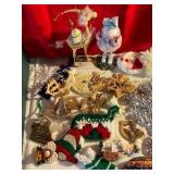 Large group misc. Christmas Holiday Seasonal ornaments