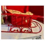 Collectable Silvestri wood potpourri Christmas sleigh