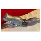 Vintage cast aluminum squirrel nutcracker