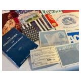 Group of misc. post cards, national wildlife federation stickers and other ephemeral