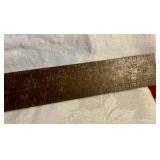 Vintage metal square measuring tool marked made in U.S.A 900 ruler
