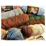 Large group craft lion brand homespun knitting sewing yarn