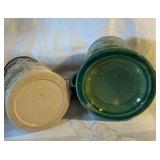 Pair of vintage beer steins, Luxembourg & Heidelberg Stoneware Mugs