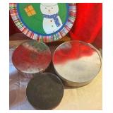 Group of collectable and vintage Christmas tins