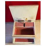 Collectable wood piano shaped jewelry music box