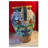 Large urn style Talavera pottery vase