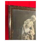 Vintage Luca Madrassi brother kiss sculpture print