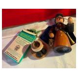 Vintage original Erzgebirge wood smoker made in Germany