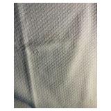 Ecru colored cotton blend throw blanket lattice work design