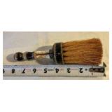 Vintage wood Norwegian and primitive bowl, trinket box, whisk broom