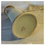Vintage hand painted Nippon porcelain hat pin holder dogwood flowers