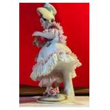 Vintage German Dresden art Victorian lady figurine